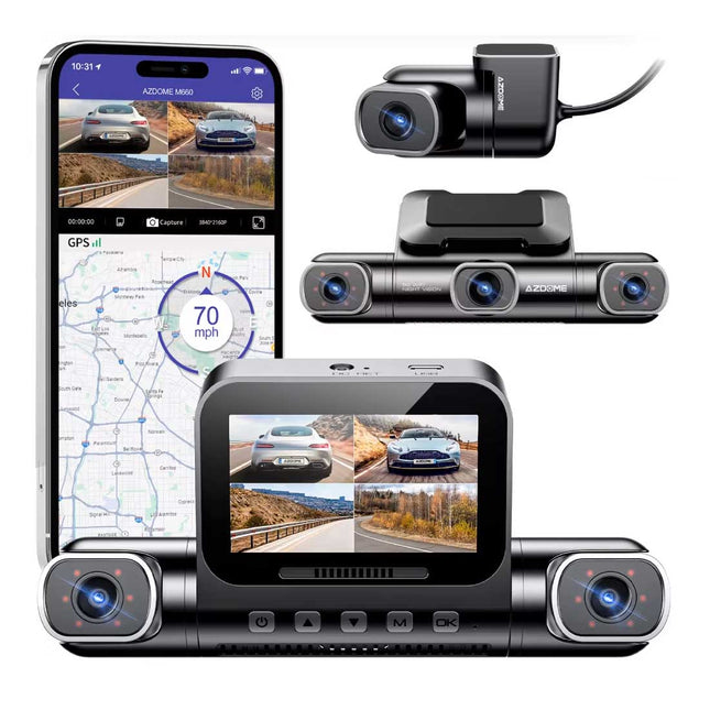 <tc>AZDome M660 4CH 128gb 2K Wifi GPS 360 gradi dashcam</tc>