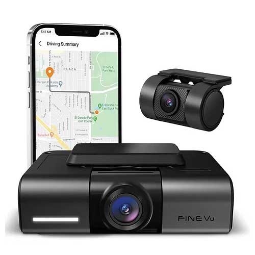 FineVu GX4K 2CH 4K Wifi GPS 32gb dashcam