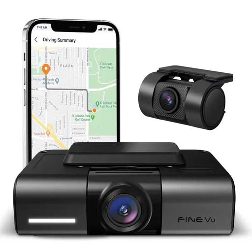 FineVu GX4K 2CH 4K Wifi GPS 32gb dashcam