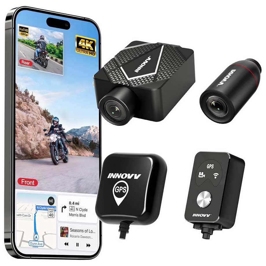 <tc>Innovv K5 2CH Dual True 4K Wifi GPS dashcam moto</tc>