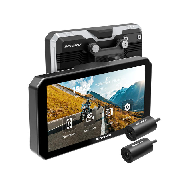 Innovv N1 Pro 2CH Wifi GPS Carplay monitor e dashcam per moto