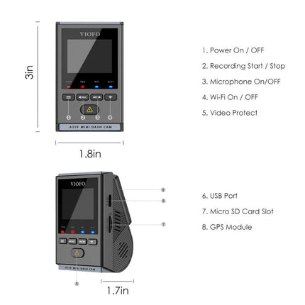 <tc>Viofo A119 Mini QuadHD Wifi GPS dashcam</tc>